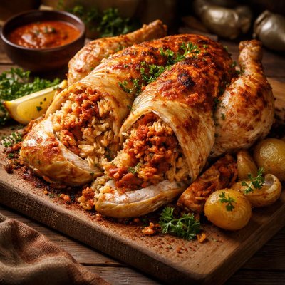 Image of Hungarian Stuffed Under the Skin Chicken