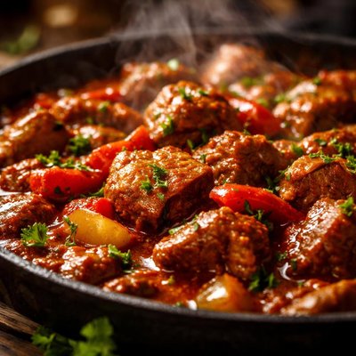 Image of Hungarian Veal Stew Borjuprklt