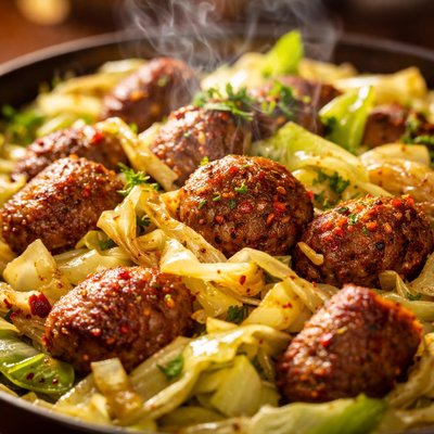 Image of Hungry for Italian Sausage and Cabbage