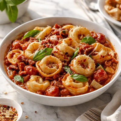 Image of Hunts Tomato and Bacon Tortellini