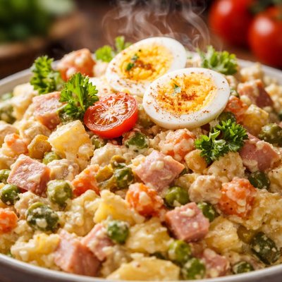 Image of Huzarensla Dutch Meat and Potato Salad