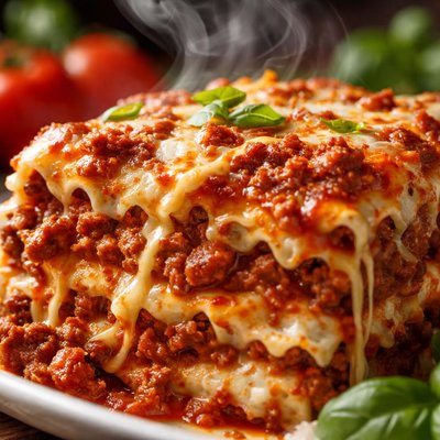 Image of I Hate Ricotta Lasagna W Meat Sauce and 3 Cheeses