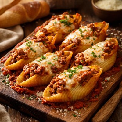 Image of I Hate Ricotta Meat 2 Cheese Stuffed Shells