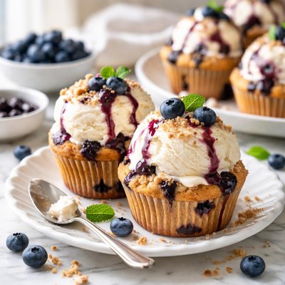 Image of Ice Cream Blueberry Muffins