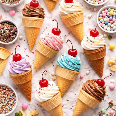 Image of Ice Cream Cone Cupcakes