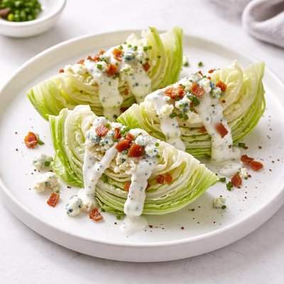 Image of Iceberg Lettuce Wedges W Creamy Blue Cheese Dressing
