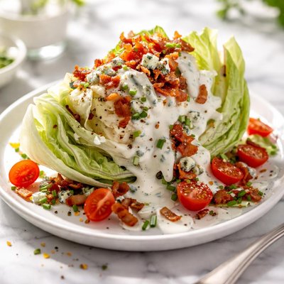 Image of Iceberg Wedge with Blue Cheese Dressing