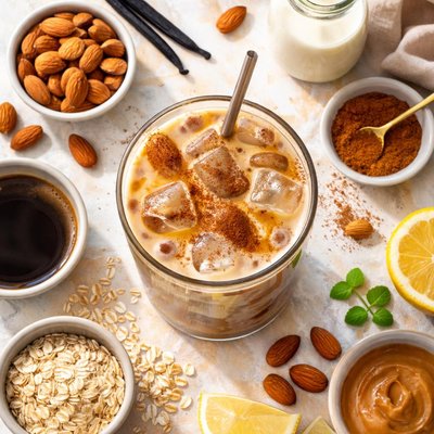 Image of Café con Leche Helado de Almendra sin Azúcar