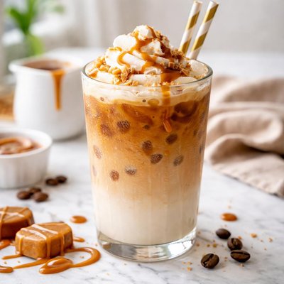 Image of Café con Caramelo Helado sin Azúcar