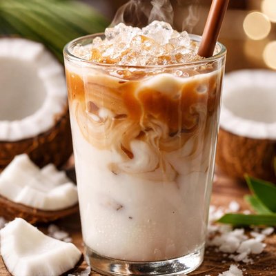 Image of Iced Coconut Milk Cafe Low Fat
