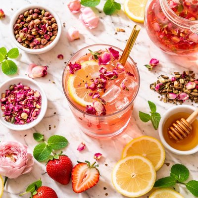 Image of Iced English Rose Tea