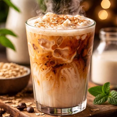 Image of Café con leche español helado sin azúcar