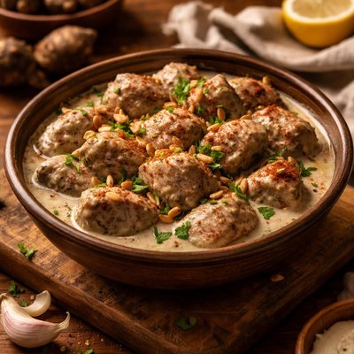 Image of Ill As B Tahini Taro Roots in Tahini