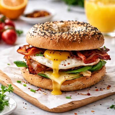 Image of Im a Poor Student Breakfast Sandwich