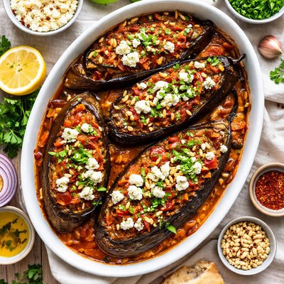 Image of Imam Baildi with Feta