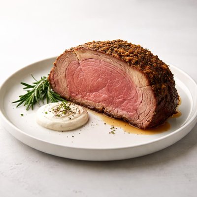 Image of Imperial Prime Rib Roast with Horseradish Cream Sauce