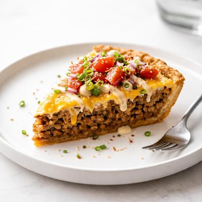 Image of Impossible Cheeseburger Pie