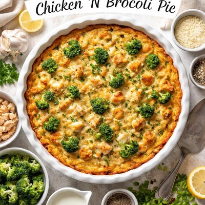Image of Impossible Chicken N Broccoli Pie