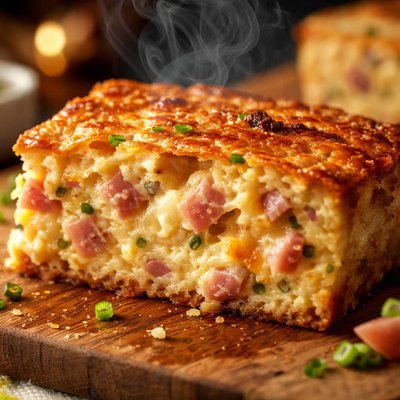 Image of Impossible Ham Cheese Pie