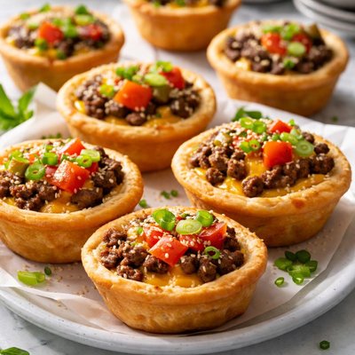 Image of Impossibly Easy Mini Cheeseburger Pies