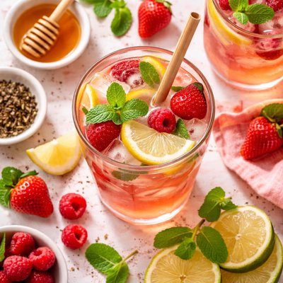 Image of In the Pink Iced Green Tea