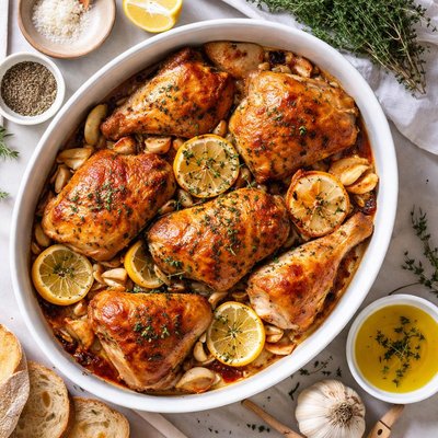 Image of Ina Garten Garlic Roast Chicken