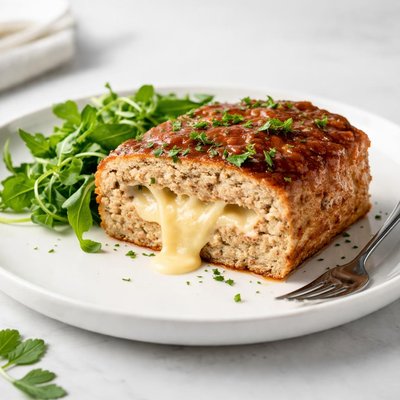 Image of Incredibly Cheesy Turkey Meatloaf