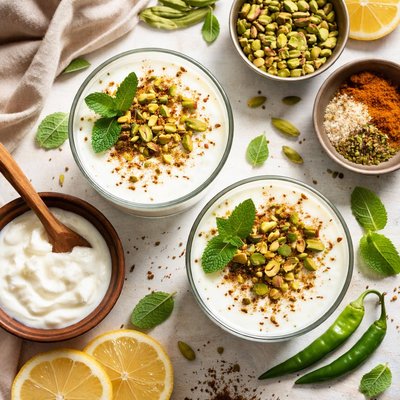 Image of Indian Buttermilk Lassi with Cardamom