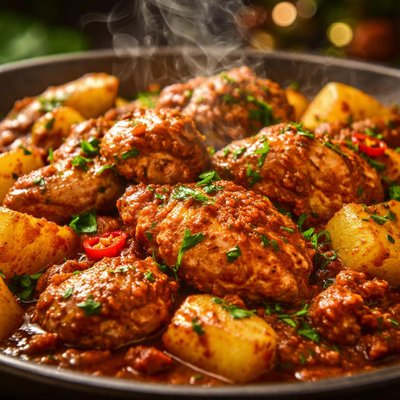 Image of Indian Chicken and Potatoes