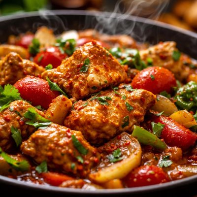 Image of Indian Chicken with Vegetables Murgh Subji Wala