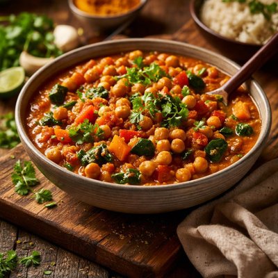 Image of Indian Chickpea Ragout with Vegetables