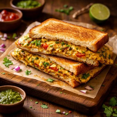 Image of Indian Omelet Sandwich
