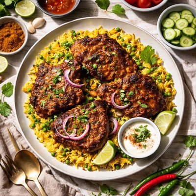 Image of Indian Pork Chops and Rice