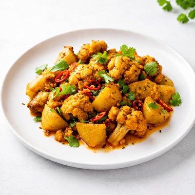 Image of Indian Potatoes with Cauliflower Aloo Gobi