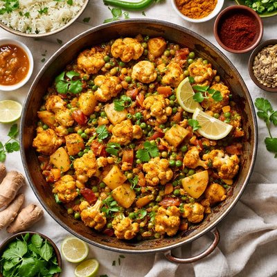 Image of Indian Spiced Cauliflower and Potatoes