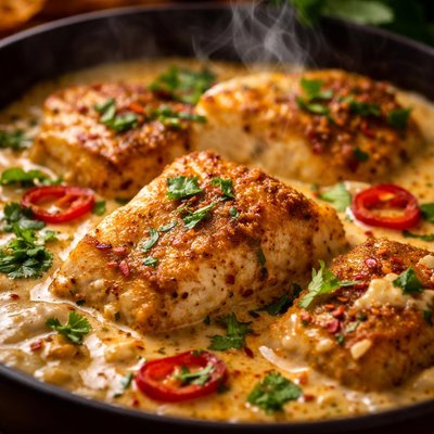 Image of Indian Spiced Fish in Creamy Yoghurt Sauce