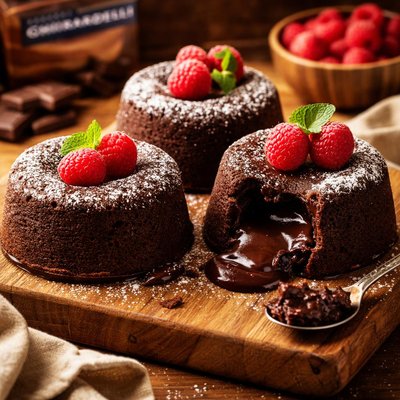 Image of Individual Chocolate Lava Cakes by Ghirardelli