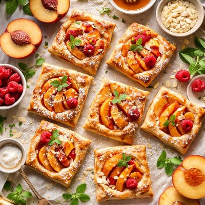 Image of Individual Peach Pastries