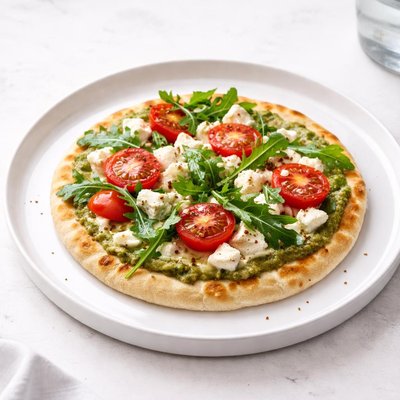 Image of Individual Pesto Feta Pita Pizza
