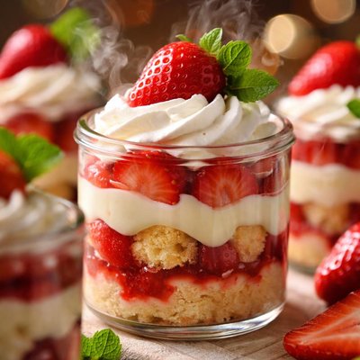 Image of Individual Strawberry Trifles