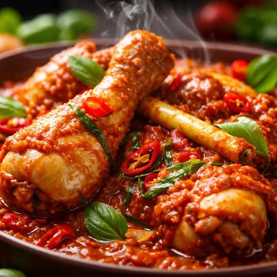Image of Indonesian Chicken in Galangal Tomato Sauce