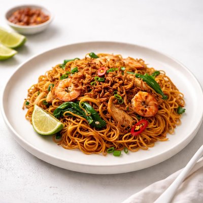 Image of Indonesian Mie Goreng Fried Noodles