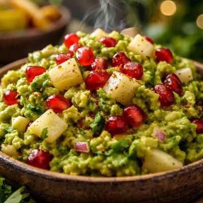 Image of Inspired Avocado Guacamole W Pomegranate Pears