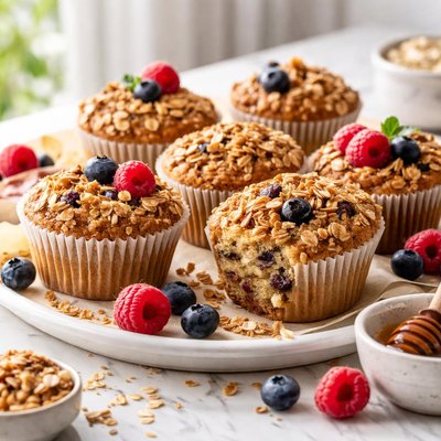 Image of Instant Oatmeal Packet Muffins