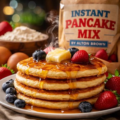 Image of Instant Pancake Mix and Instant Pancakes by Alton Brown
