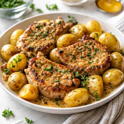 Image of Instant Pot Pork Chops and Potatoes