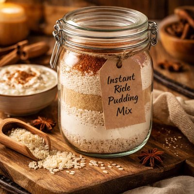 Image of Instant Rice Pudding Mix in a Jar