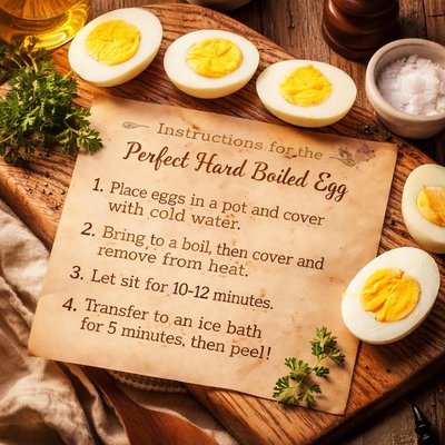 Image of Instructions for the Perfect Hard Boiled Egg