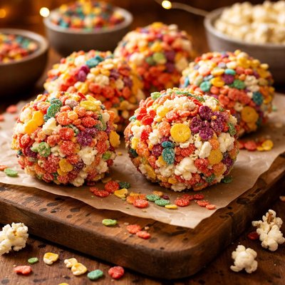 Image of Interesting Fruity Popcorn Balls