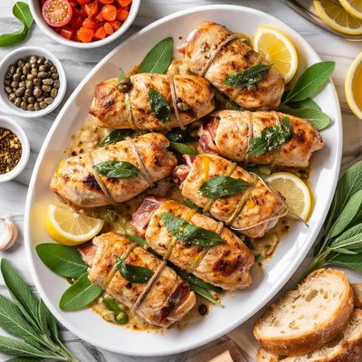 Image of Involtini Di Pollo Alla Salvia Chicken Roulades with Sage